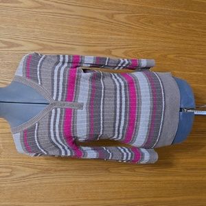 Croft & Barrow - Cotton Henley-style striped sweater (Ladies Medium)